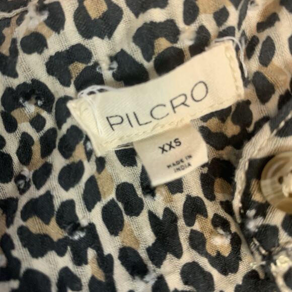 Pilcro Anthropologie‎ Shirt Womens XXS The Sidney Batwing blouse Cinched Waist - Picture 6 of 10